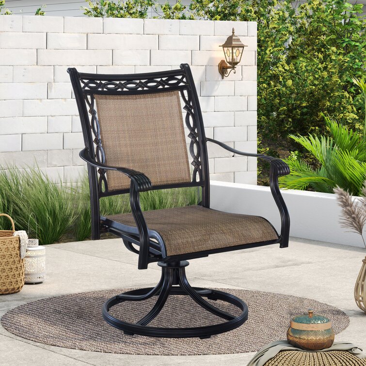 Swivel rocker outdoor on sale dining set